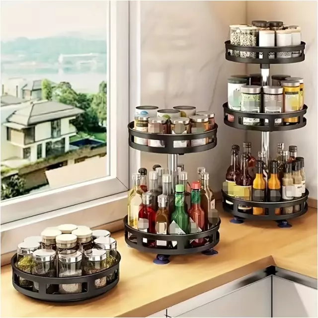 Rotation-Spice-Rack-Kitchen-Storage-Shelf-Seasonning-Coniment-Holder-Container-Rotating-Tray-Spices-Jar-Cans-Kitchen-Accessories