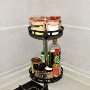 Material: Stainless Steel Available Sizes: 1 Layer, 2 Layers, 3 Layers Rotation: 360 Degrees Base: Non-slip Silicone Pads